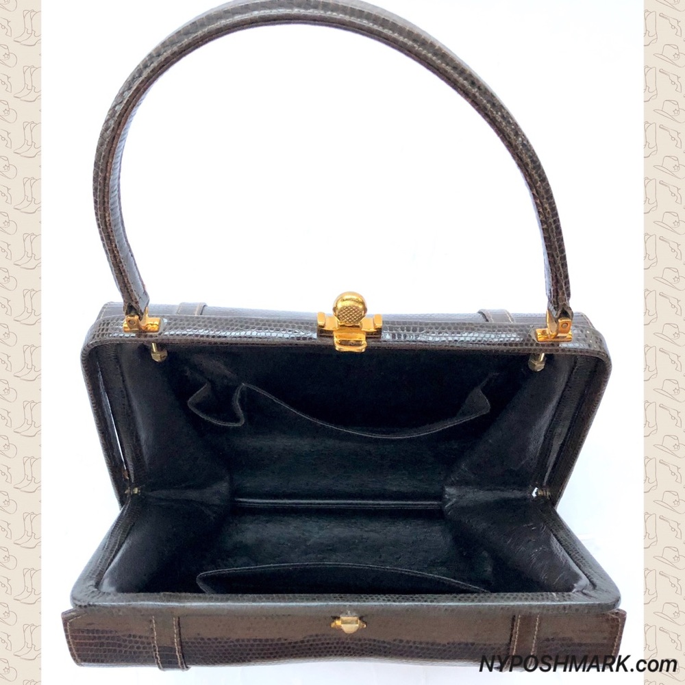 SOLD! Vintage Women’s Alligator Doctor Handbag - Picture 5 of 7